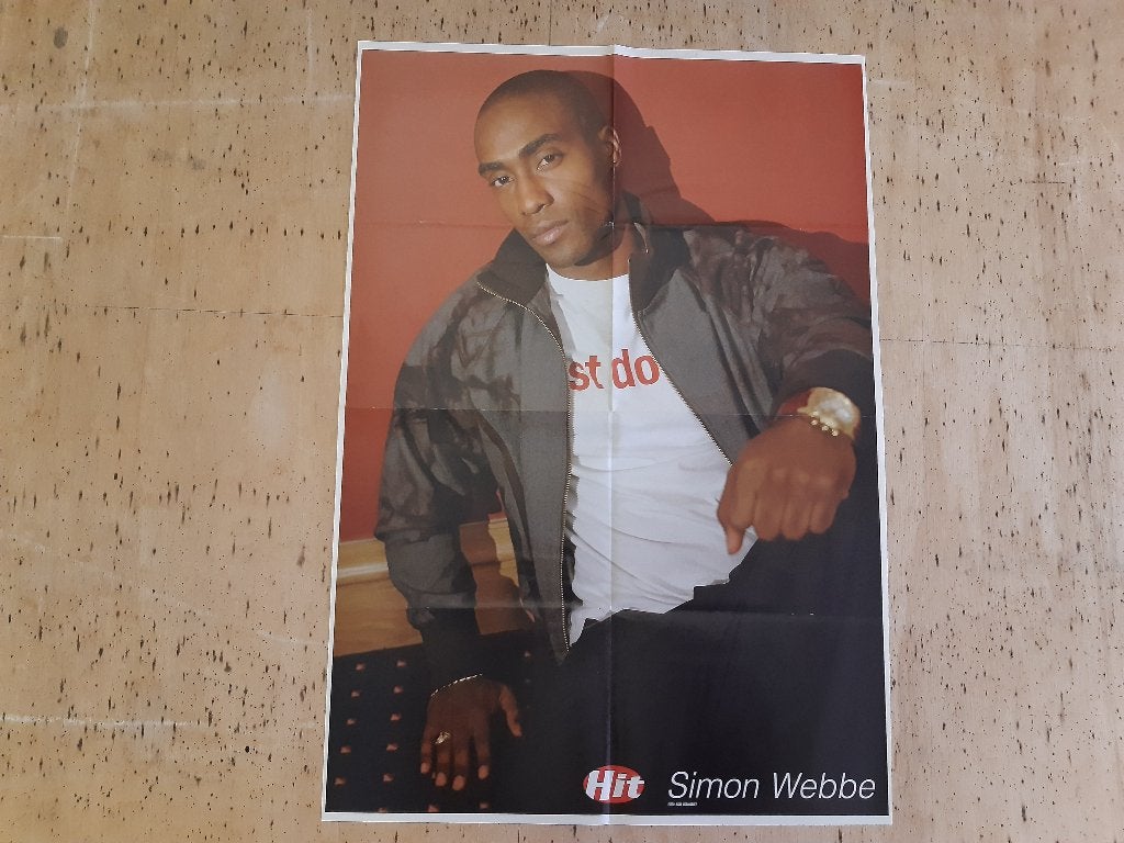 Poster Hitkrant Simon Webbe Alyssa Milano Formaat A2 42x61cm, Verzamelen, Posters, Rechthoekig Staand, Ophalen of Verzenden, Zo goed als nieuw