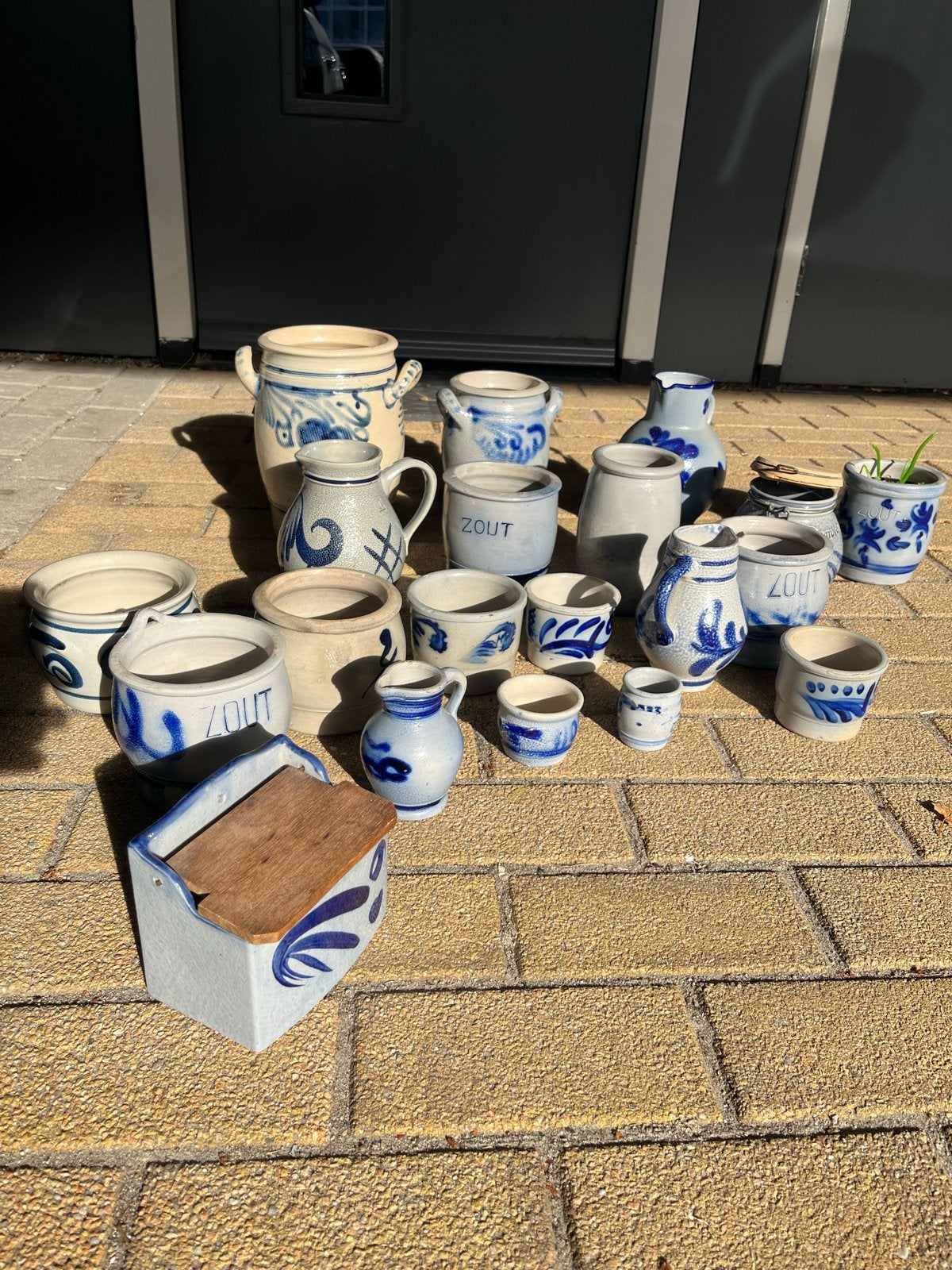 Vintage Keulse potten en kannen - Zoutpotten en meer, Ophalen of Verzenden