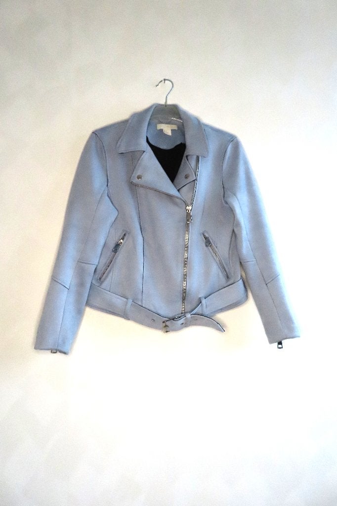 Jasje Lichtblauw H&M mt 38 (4713), Maat 38/40 (M), H&M, Blauw, Ophalen of Verzenden