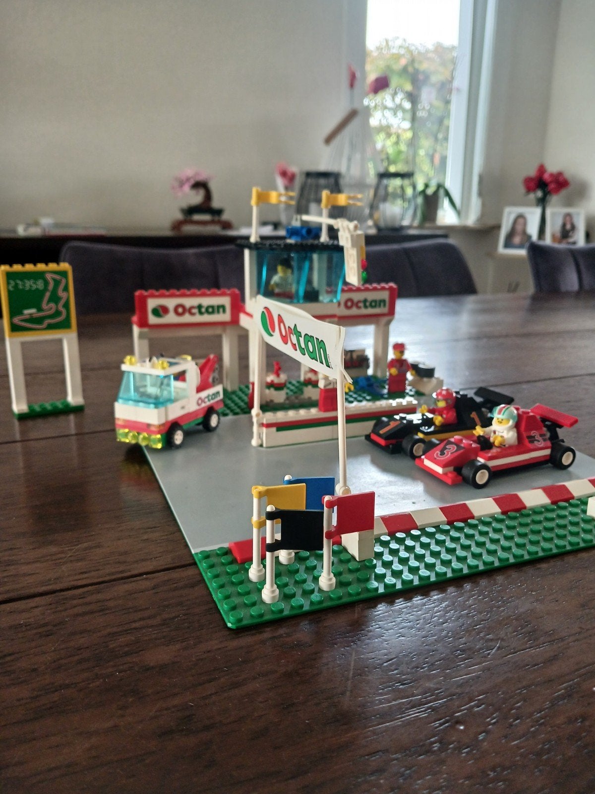 Lego System Octan Racebaan met handleiding en stickers, Ophalen of Verzenden, Gebruikt