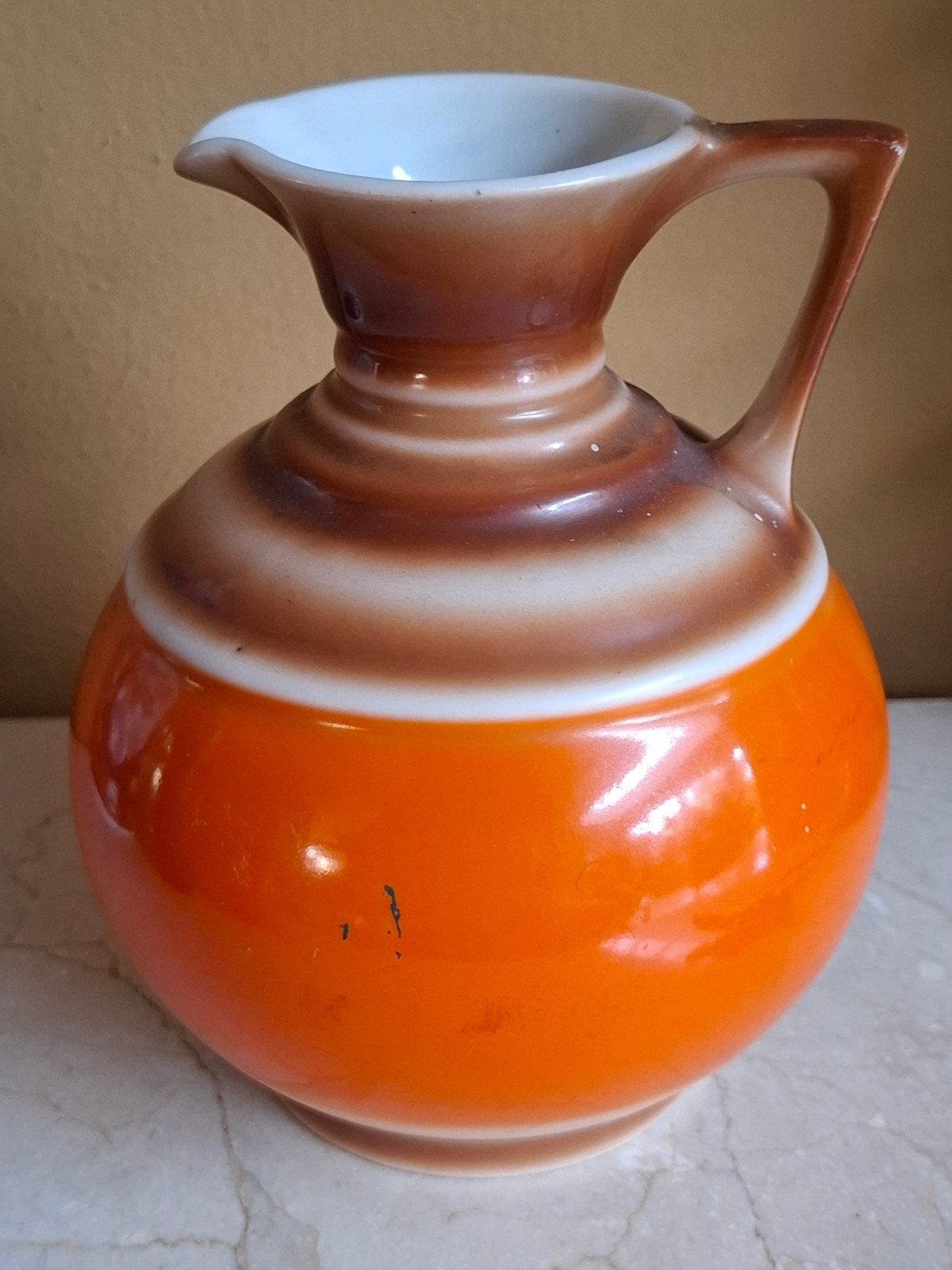 Vintage Mosa Vaas - Oranje, Antiek en Kunst, Ophalen of Verzenden