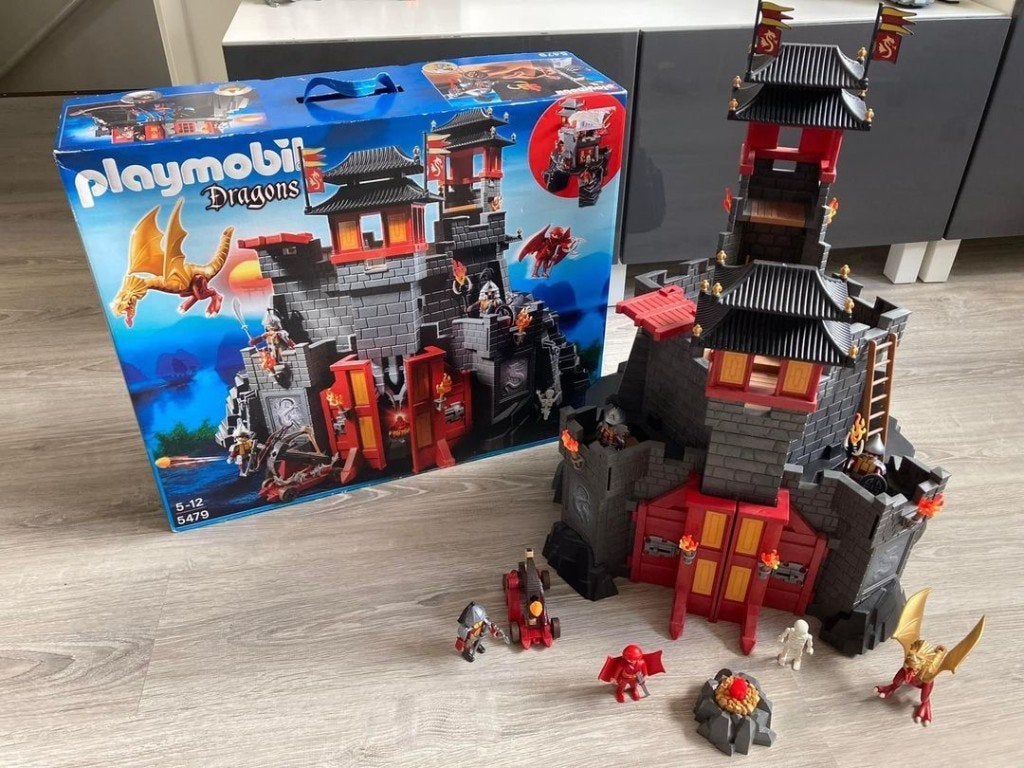 Playmobil 5470 Dragons Kasteel met draken en poppetjes, Kinderen en Baby's, Speelgoed | Playmobil, Ophalen, Complete set, Zo goed als nieuw