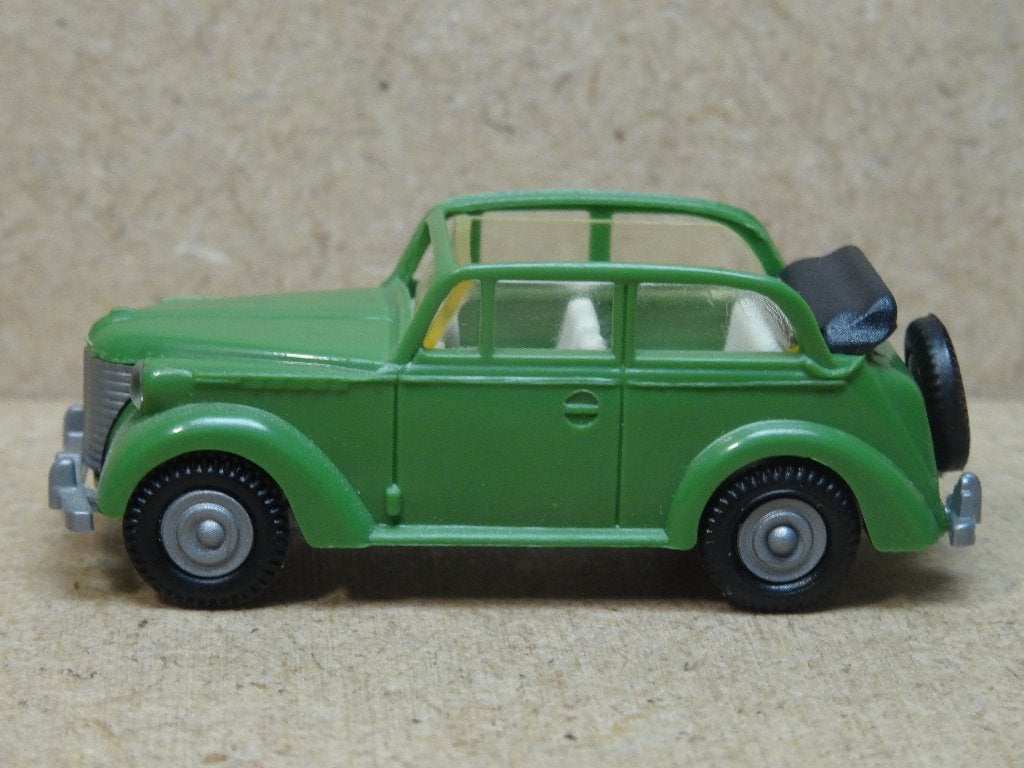 PRALINÉ 1/87, OPEL Olympia 1938 Cabrio Groen, Zie Foto`s, Ophalen of Verzenden, Zo goed als nieuw, Auto, Overige merken