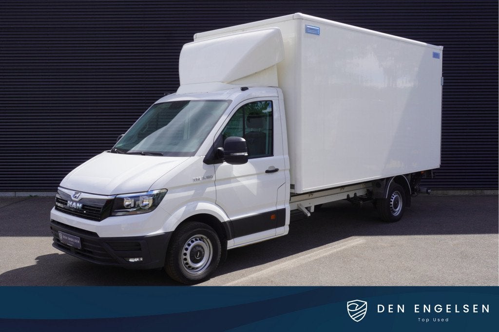 MAN TGE 180pk Automaat Bakwagen Laadklep Navigatie Camera Cr, Stof, Gebruikt, Zwart, 4 cilinders