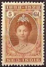 Ned-Indie NVPH nr 166 postfris Jubileum 1923, Postzegels en Munten, Postzegels | Nederlands-Indië en Nieuw-Guinea, Ophalen of Verzenden