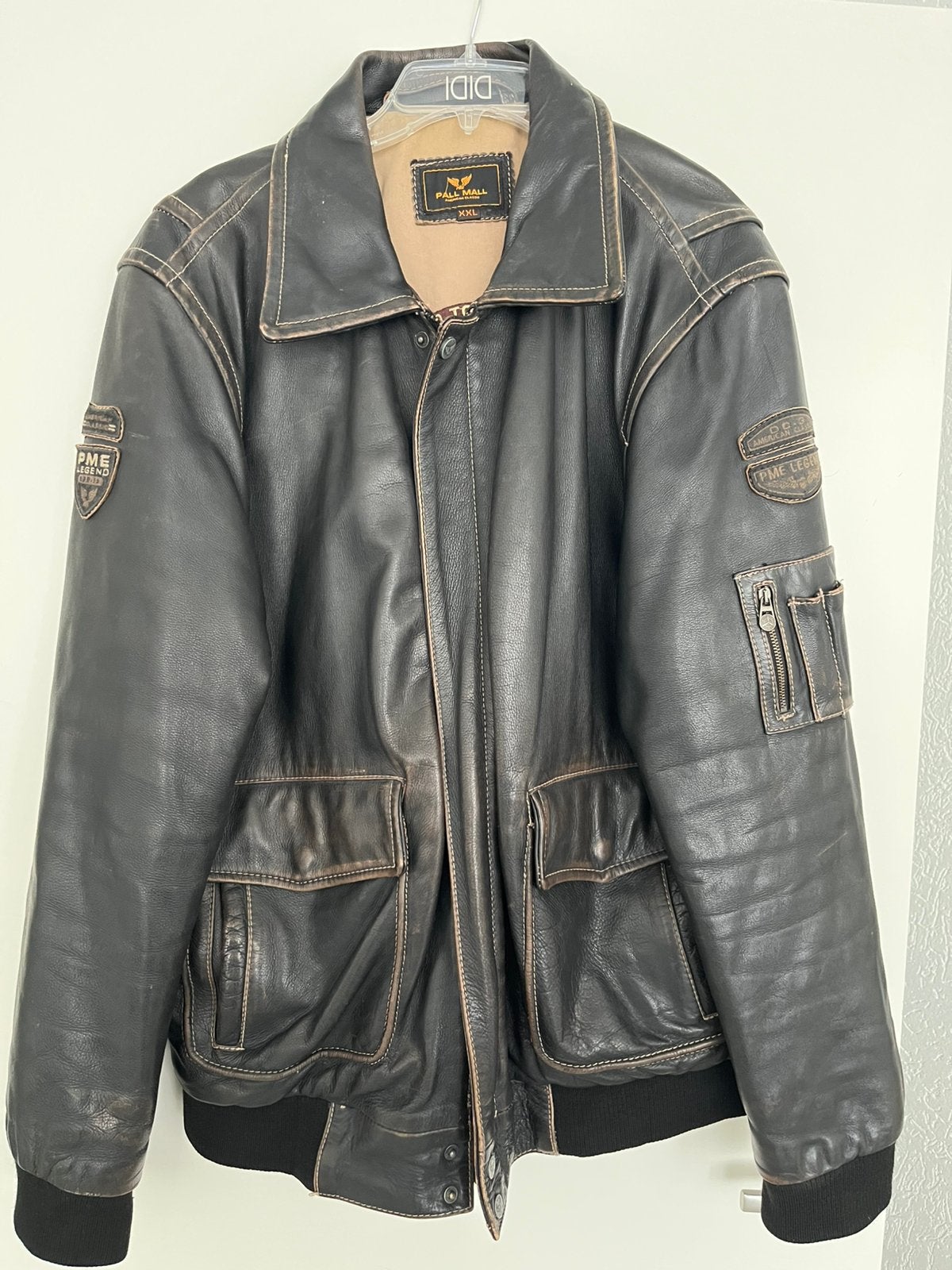 Pme Legend Leather jacket Leer jas (Pall Mall), Ophalen, Zo goed als nieuw, Maat 56/58 (XL), Bruin