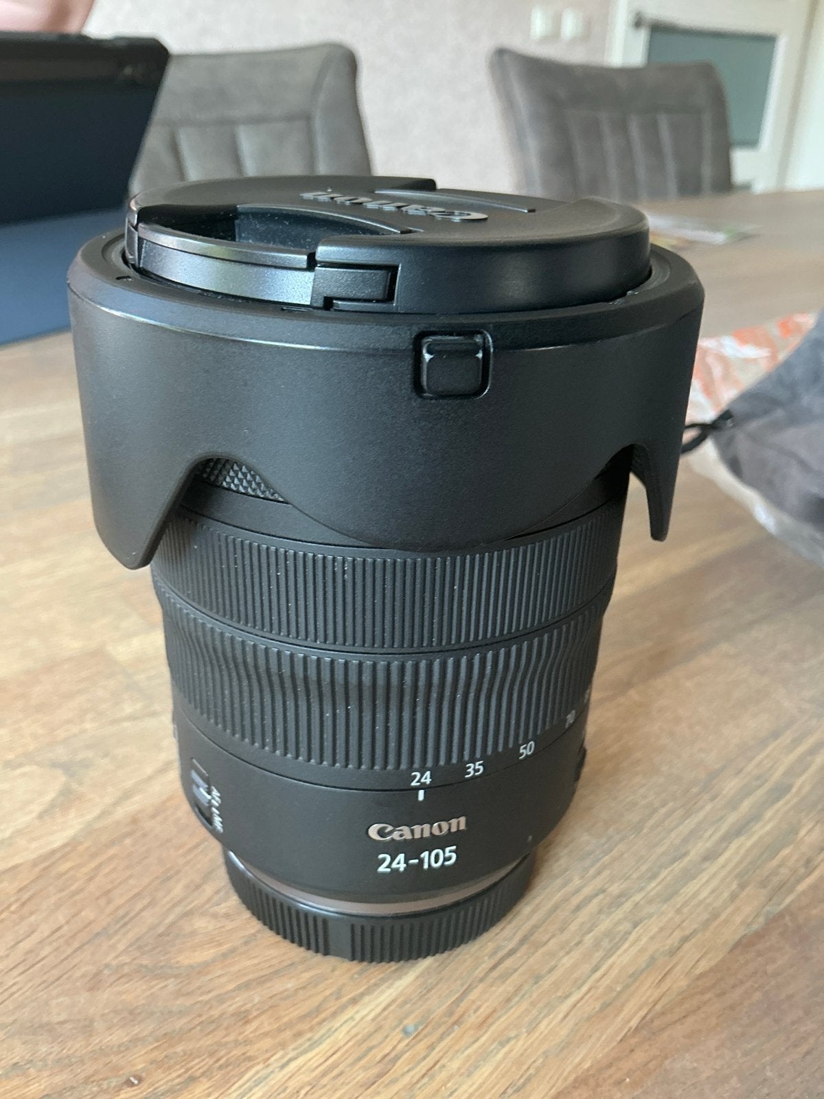 Canon RF 24-105mm F4 L IS USM Lens - Zo goed als nieuw, Canon, Autofocus, Canon RF, Ophalen of Verzenden