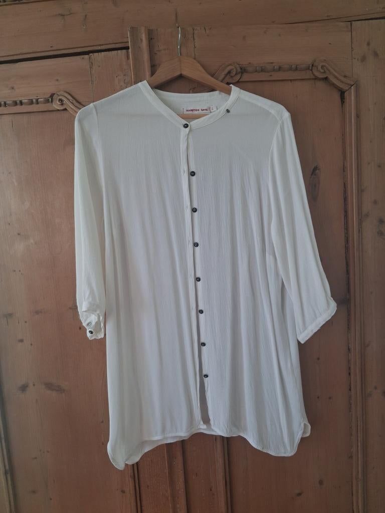 Hampton Bays Witte Blouse Maat 44, Kleding | Dames, Wit, Maat 42/44 (L), Ophalen of Verzenden, Zo goed als nieuw
