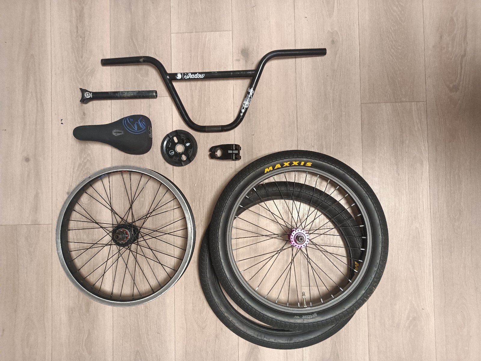 BMX onderdelen, Bmx Parts, wielen, stem, zadel, banden, Ophalen of Verzenden, BMX, Stuur