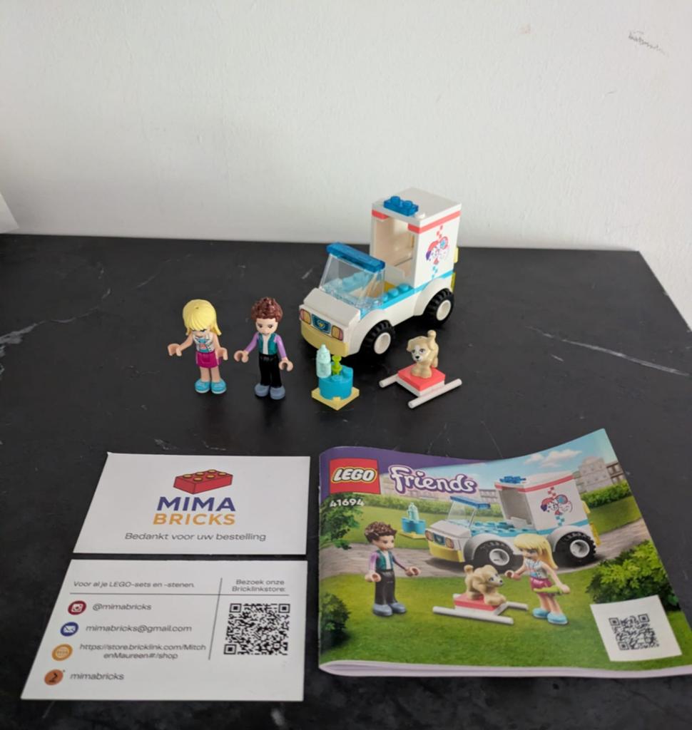 LEGO Friends Dierenambulance 41694 - Complete set, Gebruikt, Aastvej 1, 7190 Billund, Denemarken, Ophalen of Verzenden, Support@lego.com