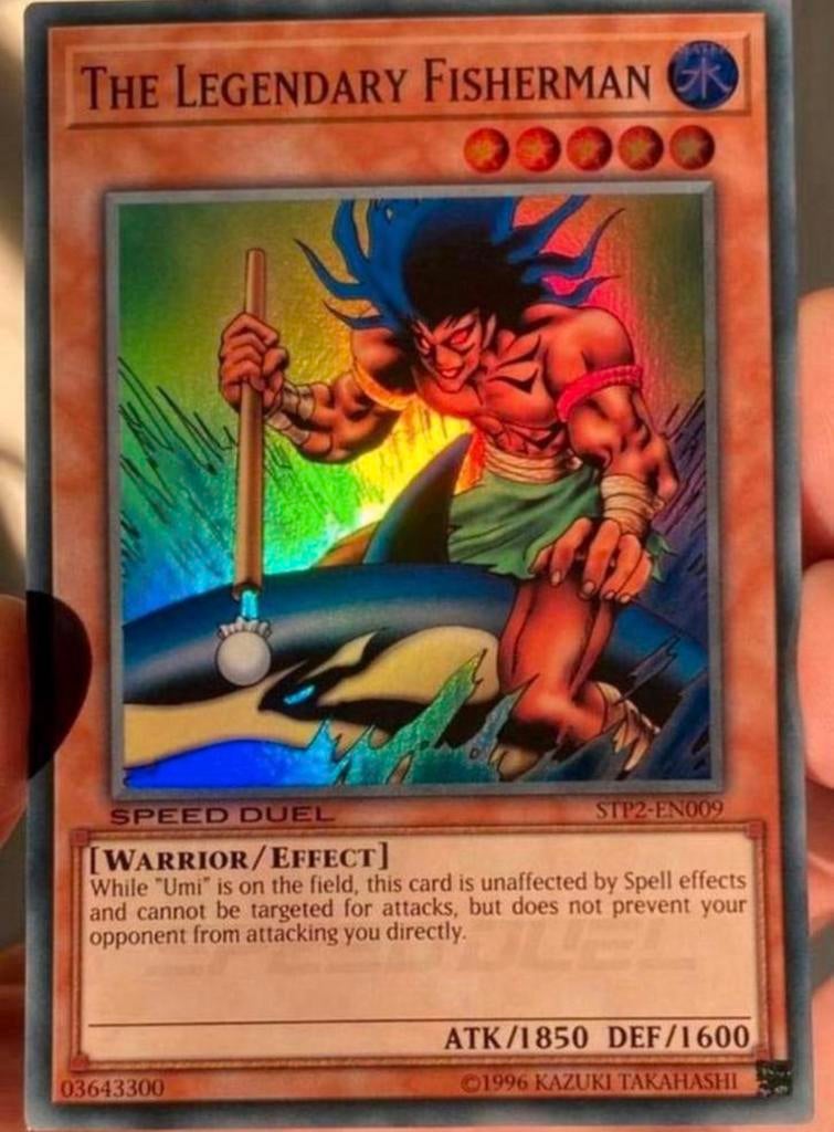 Yu-Gi-Oh! The Legendary Fisherman STP2 Duel Promo !, Ophalen of Verzenden, Zo goed als nieuw, Losse kaart, Foil