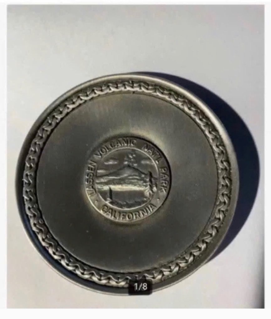 Plaquette Nationaal Park California Vulcano Lassen in doos, Ophalen of Verzenden