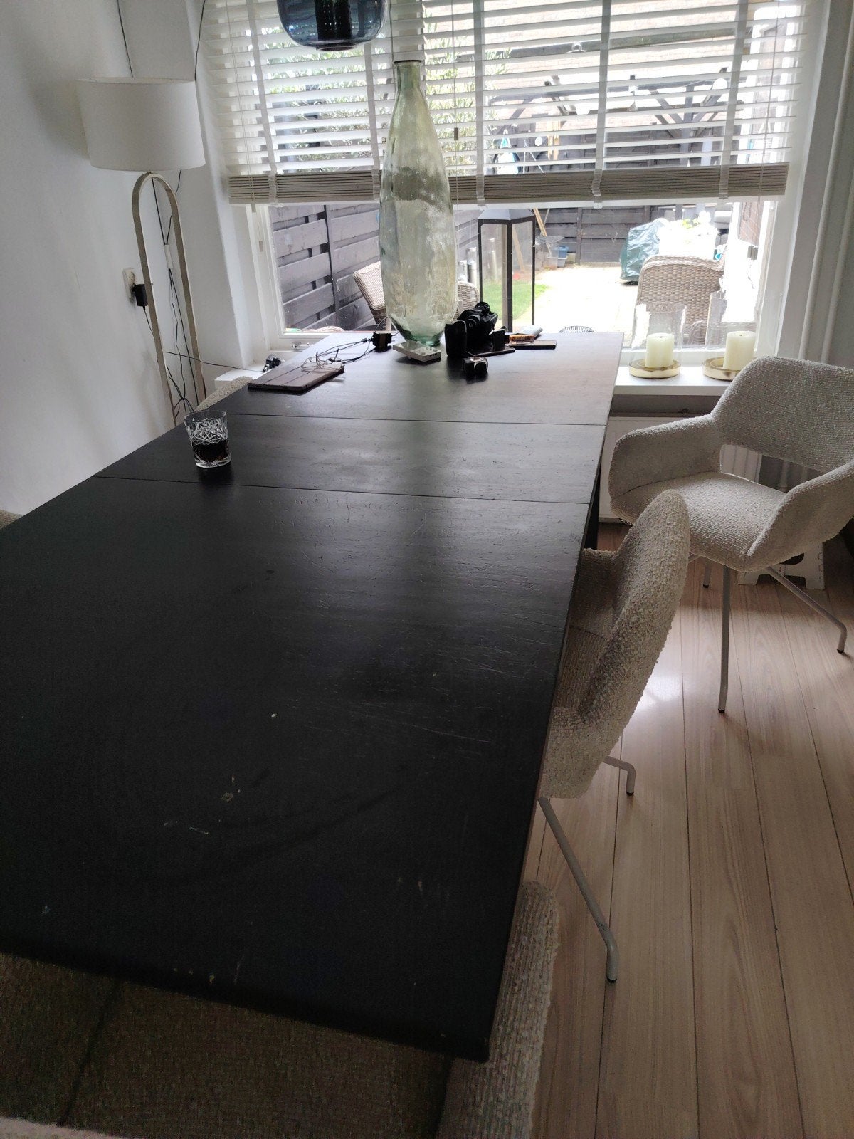 uitschuifbare eettafel ikea, Ophalen, Gebruikt, 200 cm of meer, 50 tot 100 cm