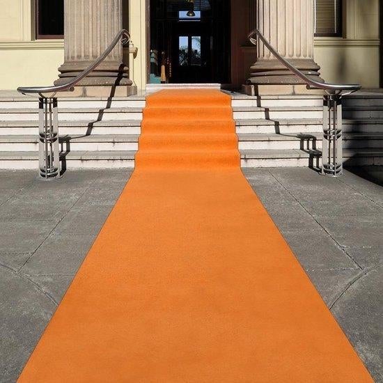 Oranje Loper Expo Carpet 1m oranje met folie, ., Nieuw, Ophalen of Verzenden, .