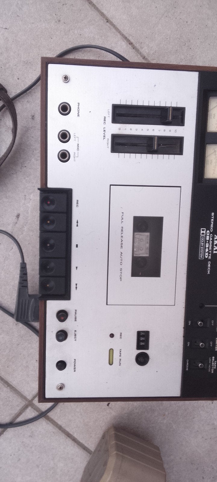 Akai CS-34D Stereo Cassettedeck met Dolby System, Ophalen of Verzenden, Enkel, Akai, Tape counter