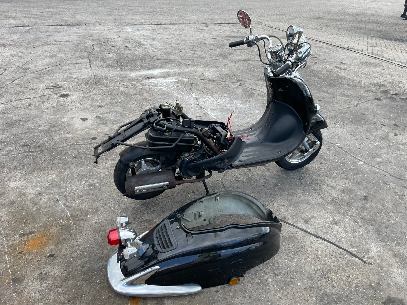 Znen 50cc 45 km scooter als opknapper of onderdelen, Ophalen of Verzenden, Gebruikt