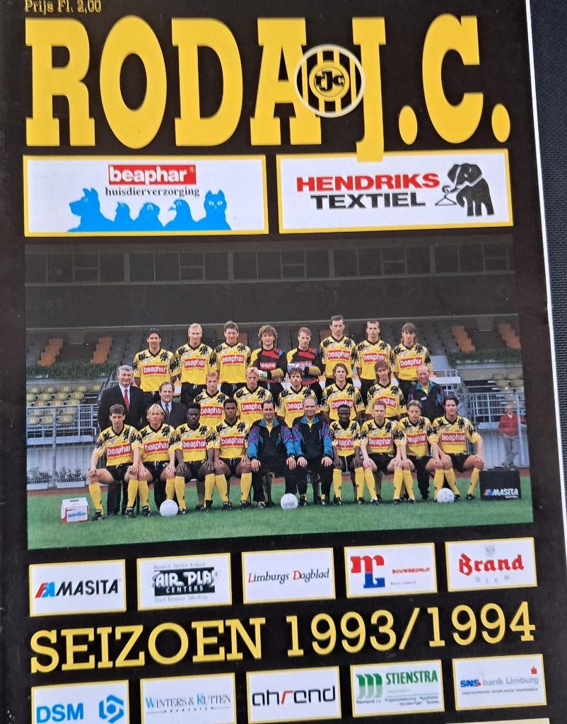 Roda JC - Sparta 1993/1994, Verzamelen, Ophalen of Verzenden, Zo goed als nieuw, Roda JC, Boek of Tijdschrift