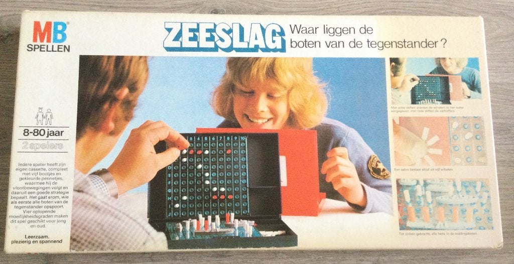 Zeeslag - 1-Klassiek bordspel, Hobby en Vrije tijd, Een of twee spelers, Ophalen of Verzenden, Gebruikt, MB Spellen
