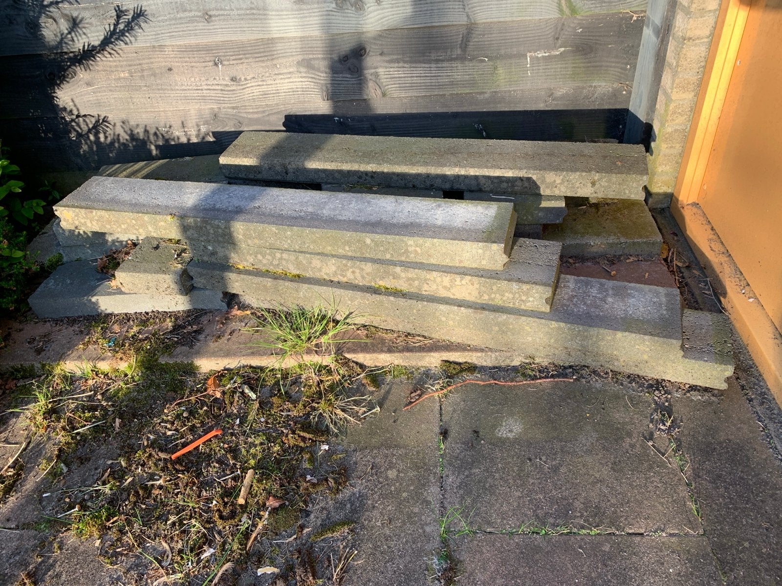 Betonnen stoepranden , diverse maten, Tuin en Terras, Ophalen, Gebruikt, Overige typen, Minder dan 5 m²