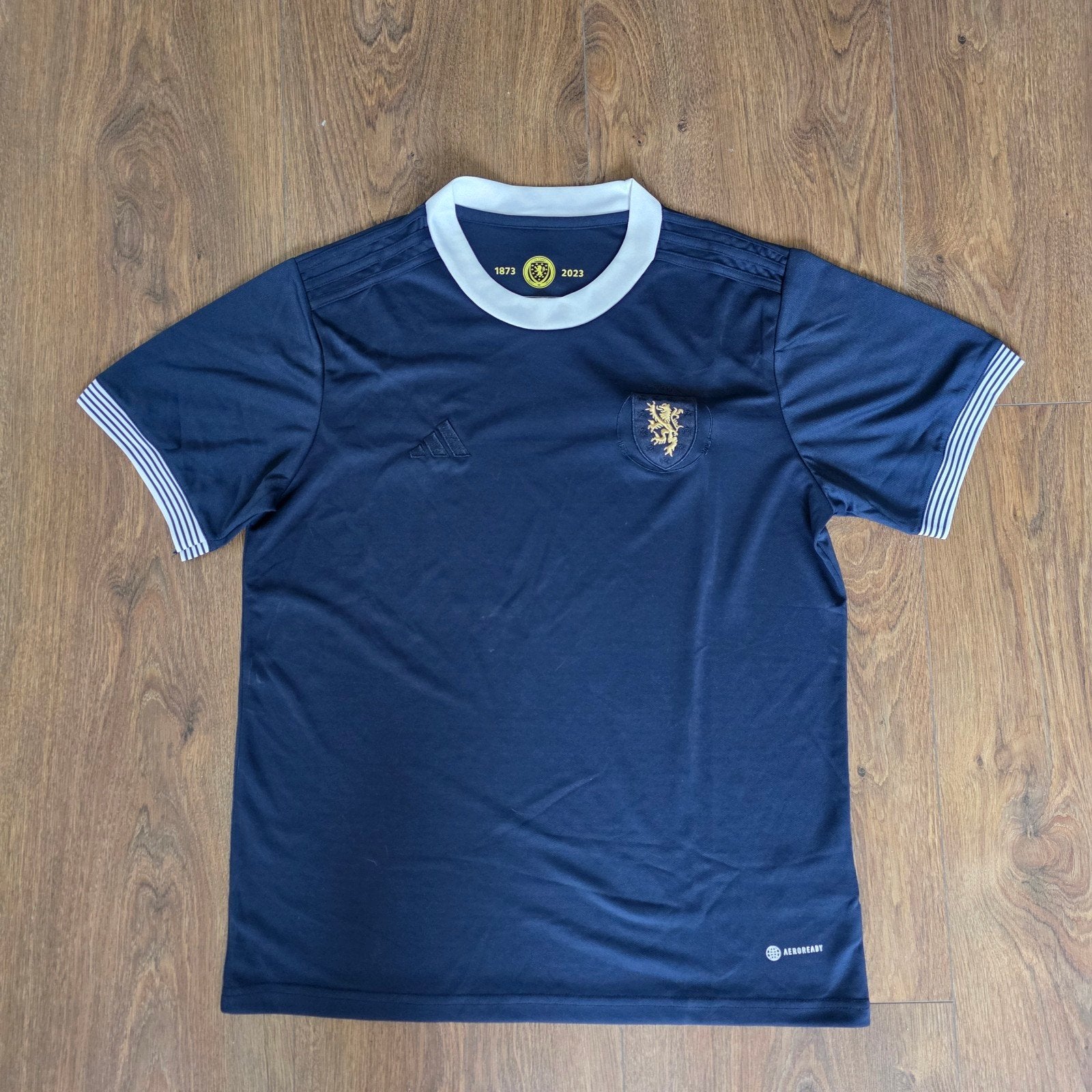 Adidas Schotland Thuisshirt 2023 Maat L, Maat 52/54 (L), Blauw, Ophalen of Verzenden, Zo goed als nieuw