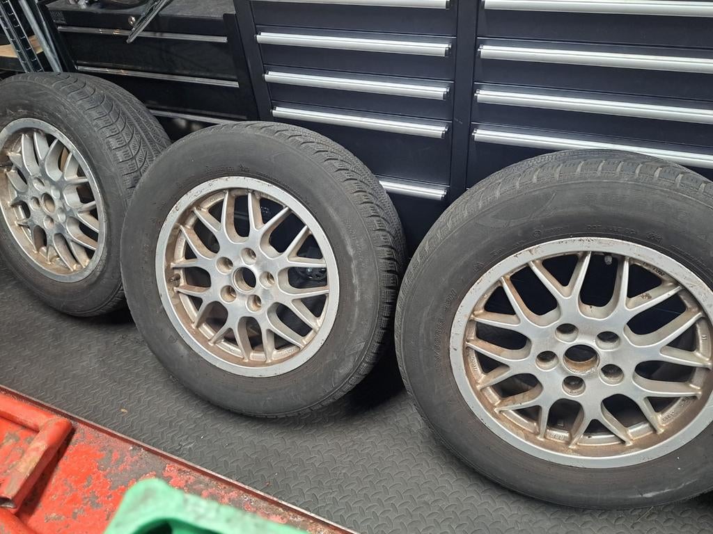 Bbs velgen met banden 16 inch, Auto-onderdelen, Banden en Velgen, Ophalen, Gebruikt, 16 inch, Banden en Velgen