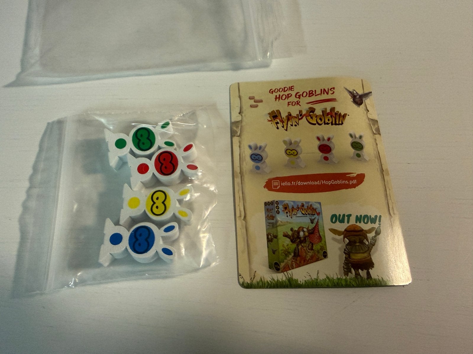Goodie Hop Goblins - Extra Speelstukken, Een of twee spelers, Ophalen of Verzenden, Iello, Iello