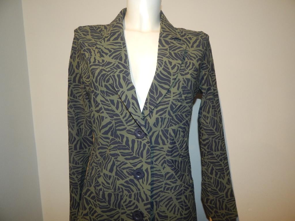 Studio Anneloes travel stof jasje blazer mooi motief S/M, Verzenden, Zo goed als nieuw, Jasje, Maat 36 (S)