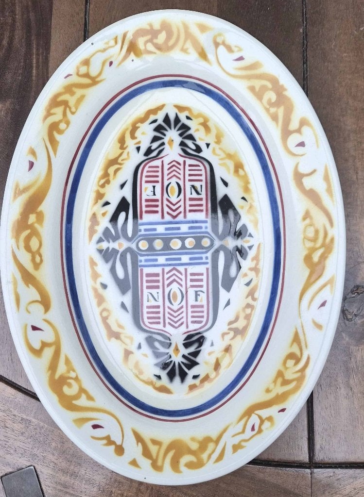 Schaal van Oliefabrieken Calvé Delft, Schaal, Ophalen of Verzenden, Zo goed als nieuw, Geglazuurd