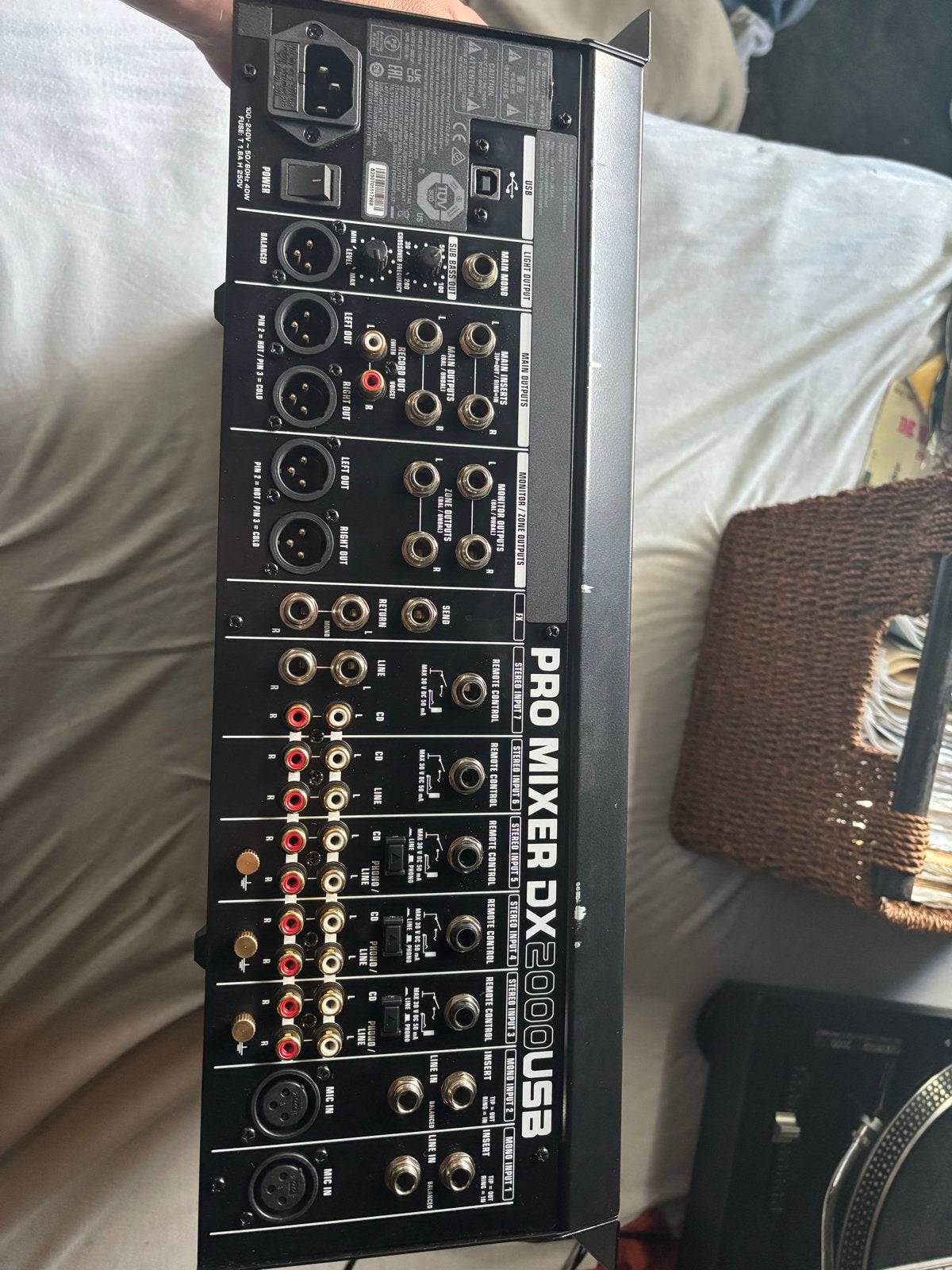 Behringer Pro Mixer DX2000USB DJ Mixer, Muziek en Instrumenten, Mengpanelen, Ophalen of Verzenden, Gebruikt, 5 tot 10 kanalen