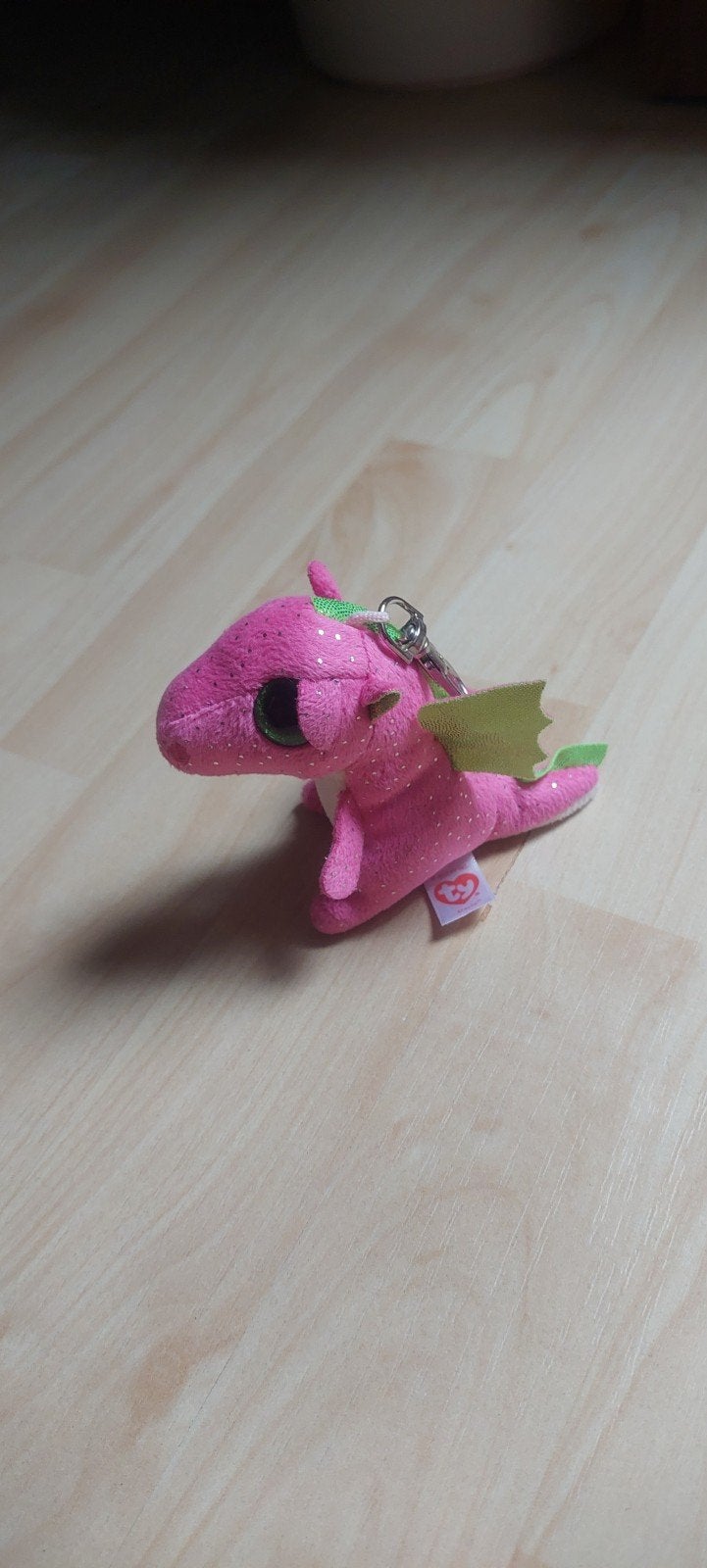 Ty Beanie Boos Darla de Roze Draak Sleutelhanger, Overige karakters, Overige typen, Ophalen of Verzenden, Roze