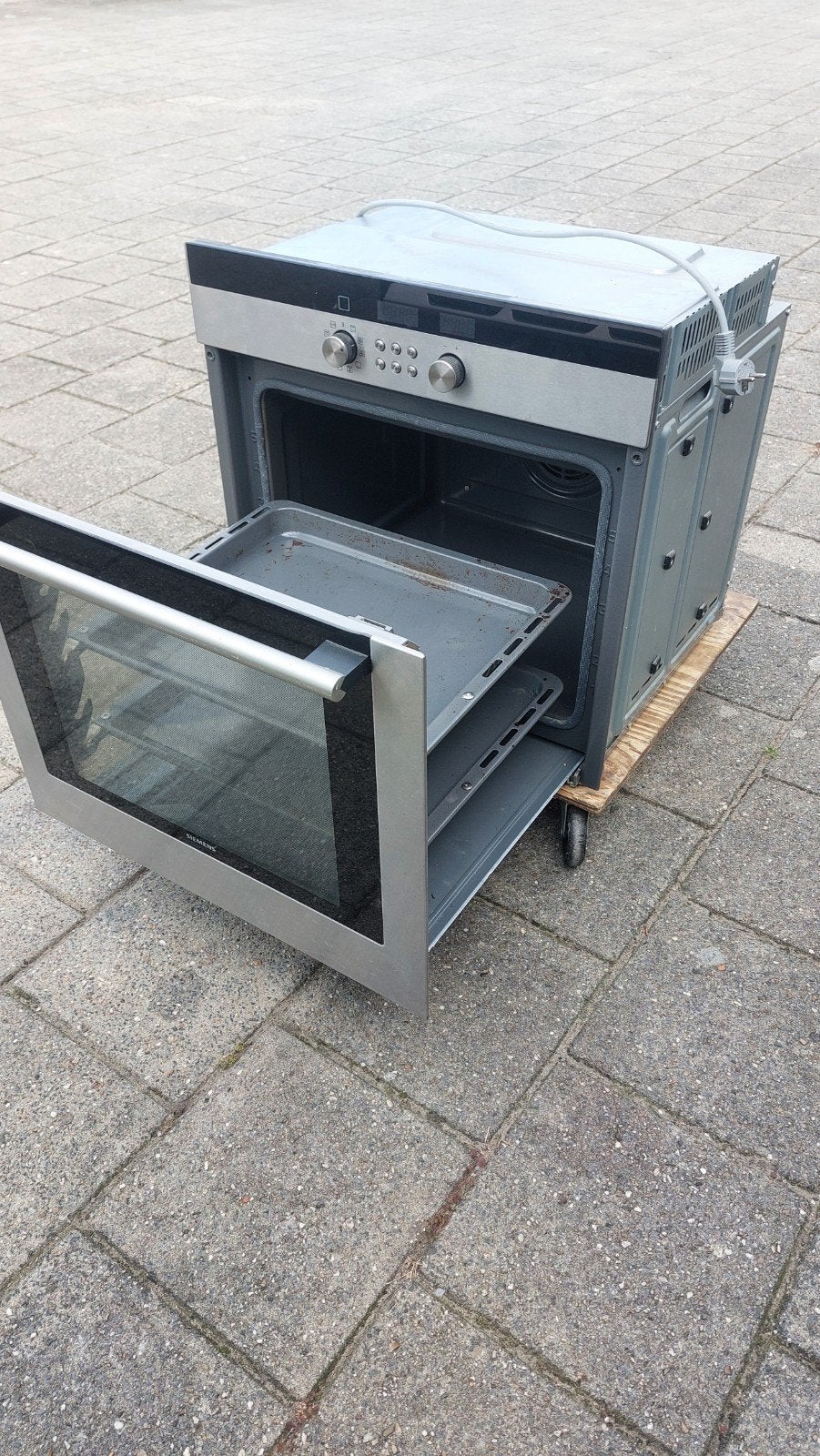 SIEMENS inbouw oven Heetlucht/Grill met schuifdeur 60 X60 cm, Witgoed en Apparatuur, Ophalen, Gebruikt, Hete lucht, Siemens