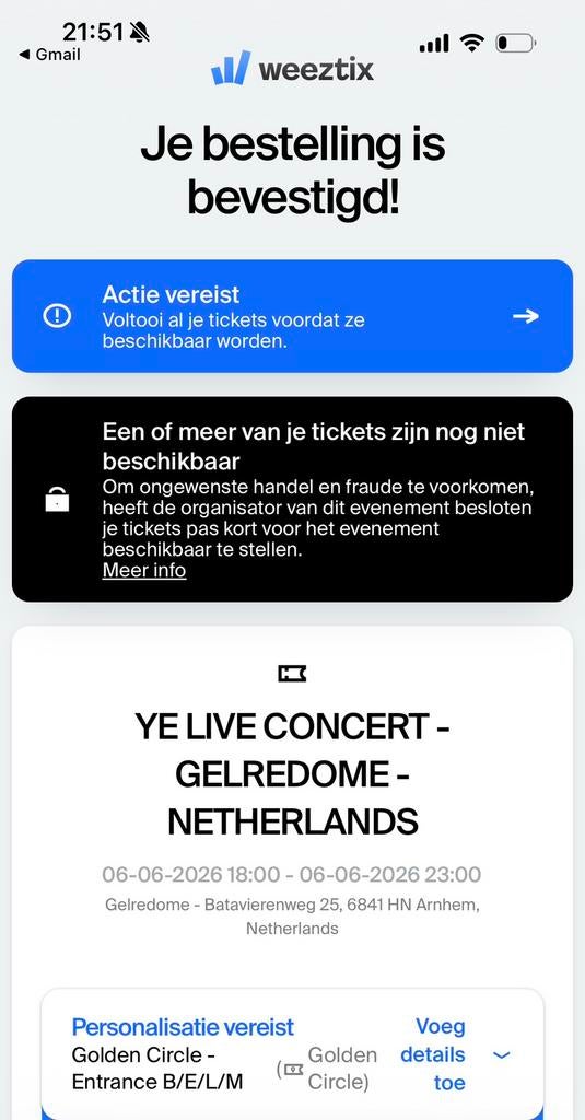 2x golden circle kanye west, Tickets en Kaartjes, Twee personen, Juni