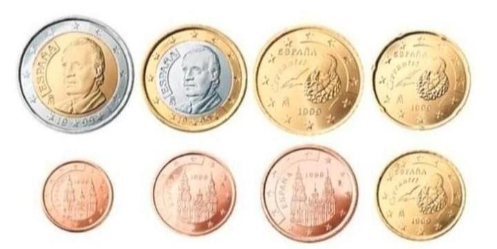 Spanje Losse Munten(1cent t/m 12euro)(1999 t/m 2024)UNC+BU, Verzenden, Spanje, Losse munt, Zilver