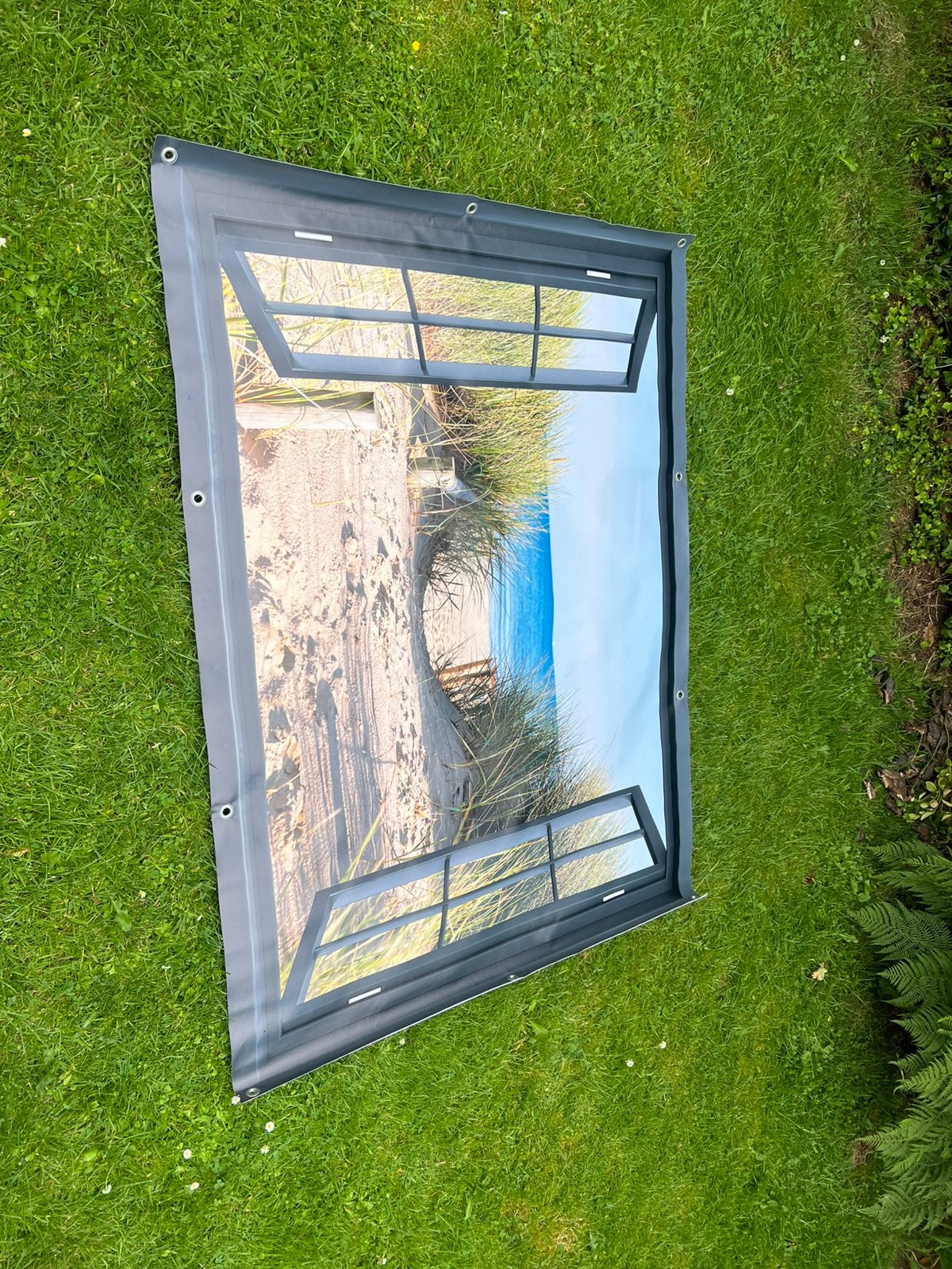 Tuinposter / doorkijk / zee xxl €20,/, Ophalen, Zo goed als nieuw