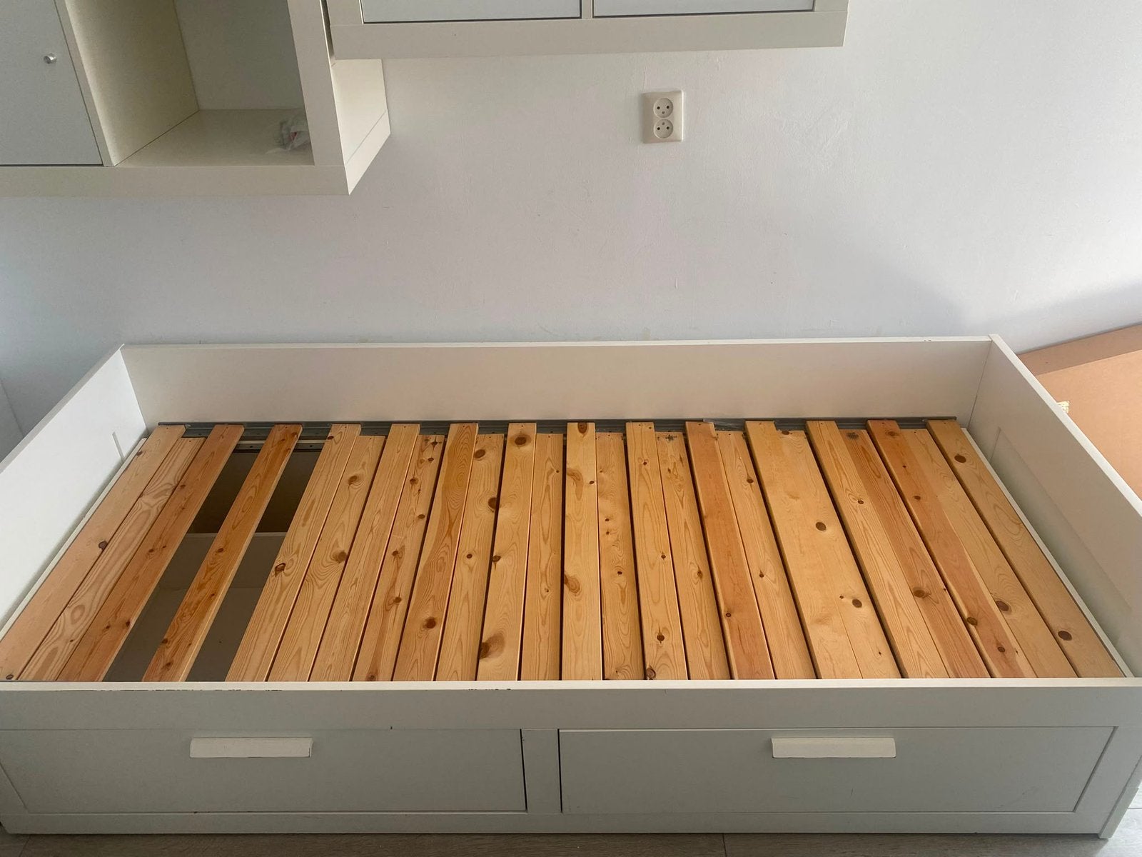 1 persoons bed  Gratis af te halen, Ophalen, 90 cm, Eenpersoons, Wit