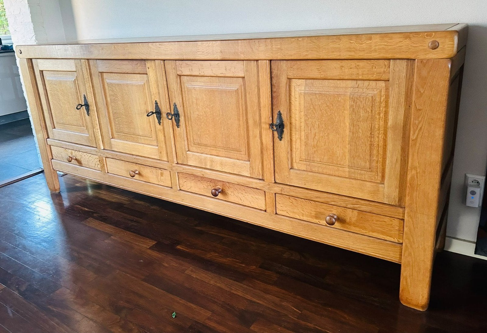 Massief eiken dressoir van Topform - Zeer goede staat, Ophalen, Eikenhout, Met lade(s), Zo goed als nieuw