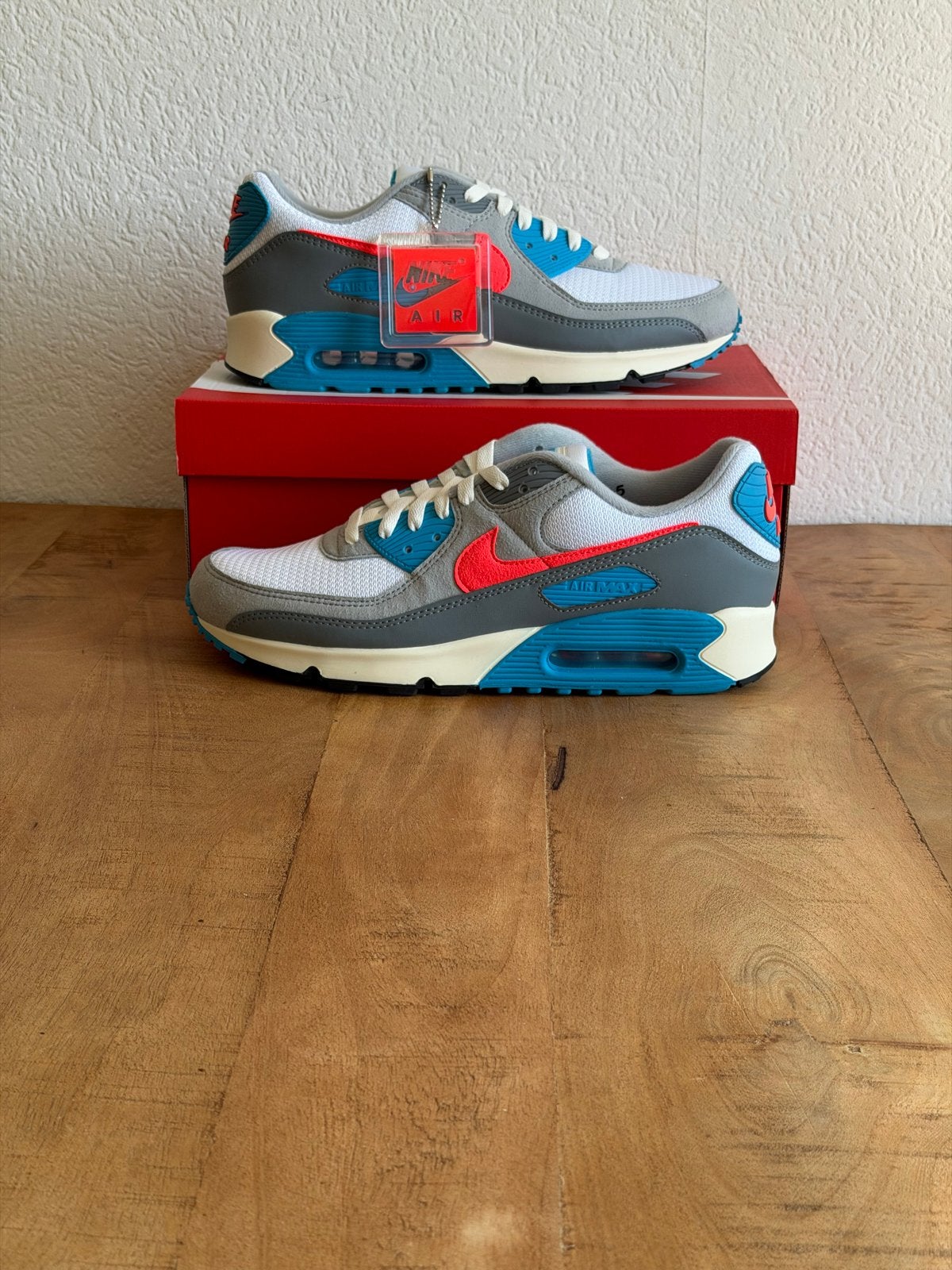 Nike Air Max 90 "Cool Grey Infrared 23" - Maat 45.5, Ophalen of Verzenden, Nieuw, Overige kleuren, Sneakers of Gympen