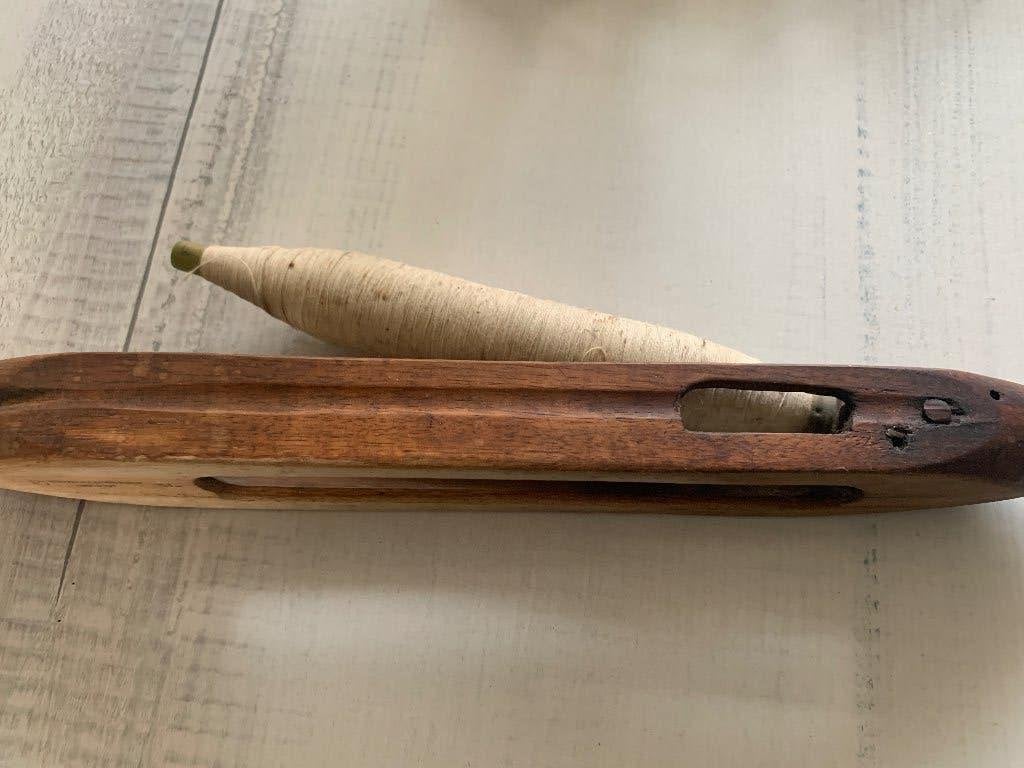Prachtige vitage  houten schiet spoel voor weef getouw, Ophalen of Verzenden