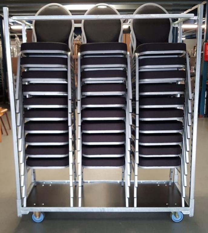 Stoelen karren stackchair Speciale Deense transport kar  596, Doe-het-zelf en Verbouw, Transportwagens, 100 liter of meer, Ophalen of Verzenden