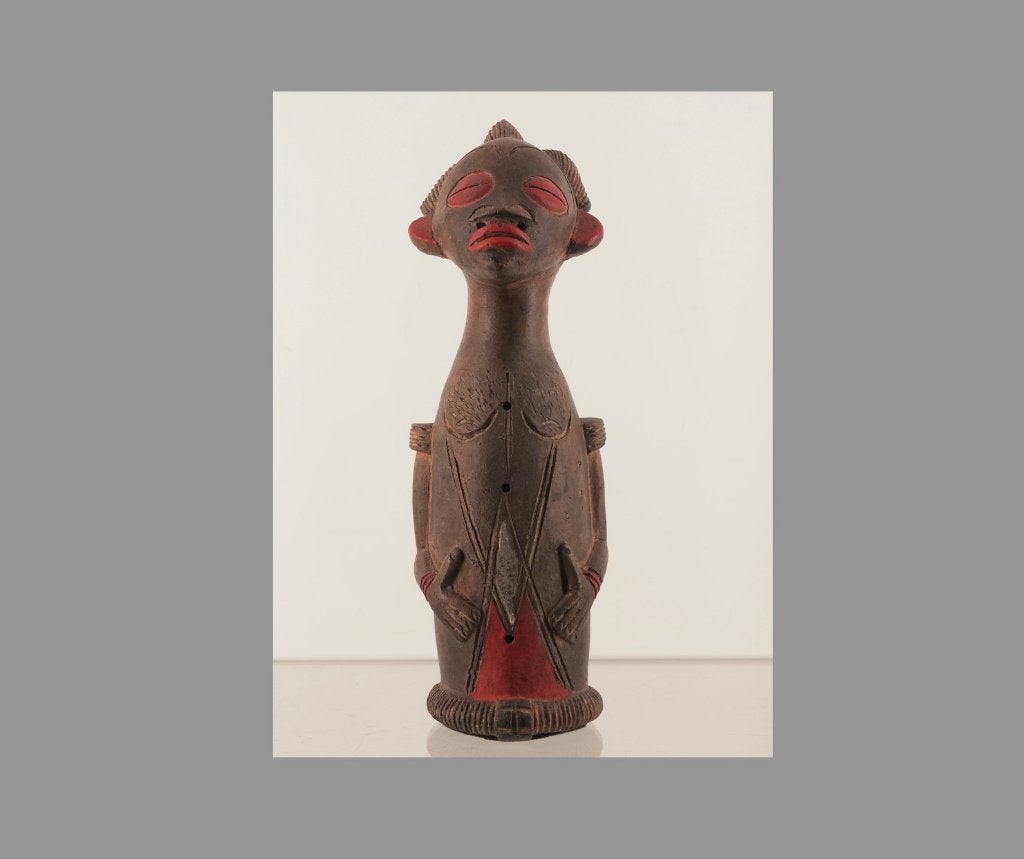 Punu terracotta beeldje. Gabon (170708-04), Ophalen of Verzenden