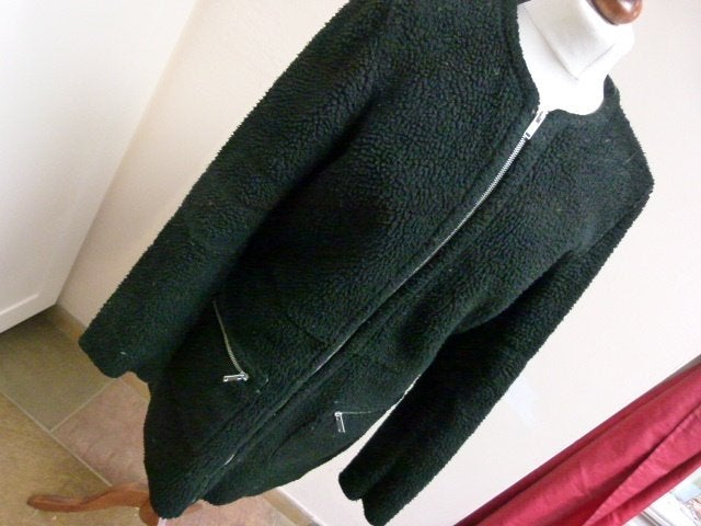 The outerwear C&A maat S 36 zwarte teddy jas winterjas, Zwart, Ophalen of Verzenden, Zo goed als nieuw, Outerwear