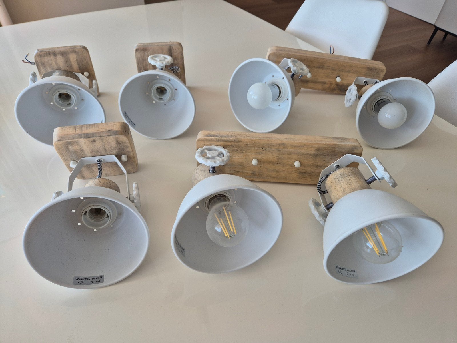 Mexlite lampenset wit, Wit, Overige merken, Industrieel, Zo goed als nieuw