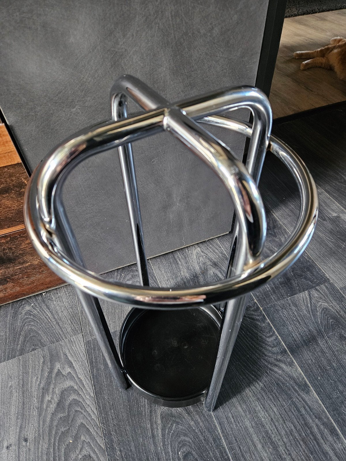 Design paraplubak Gispen, chroom, zo goed als nieuw, Ophalen of Verzenden