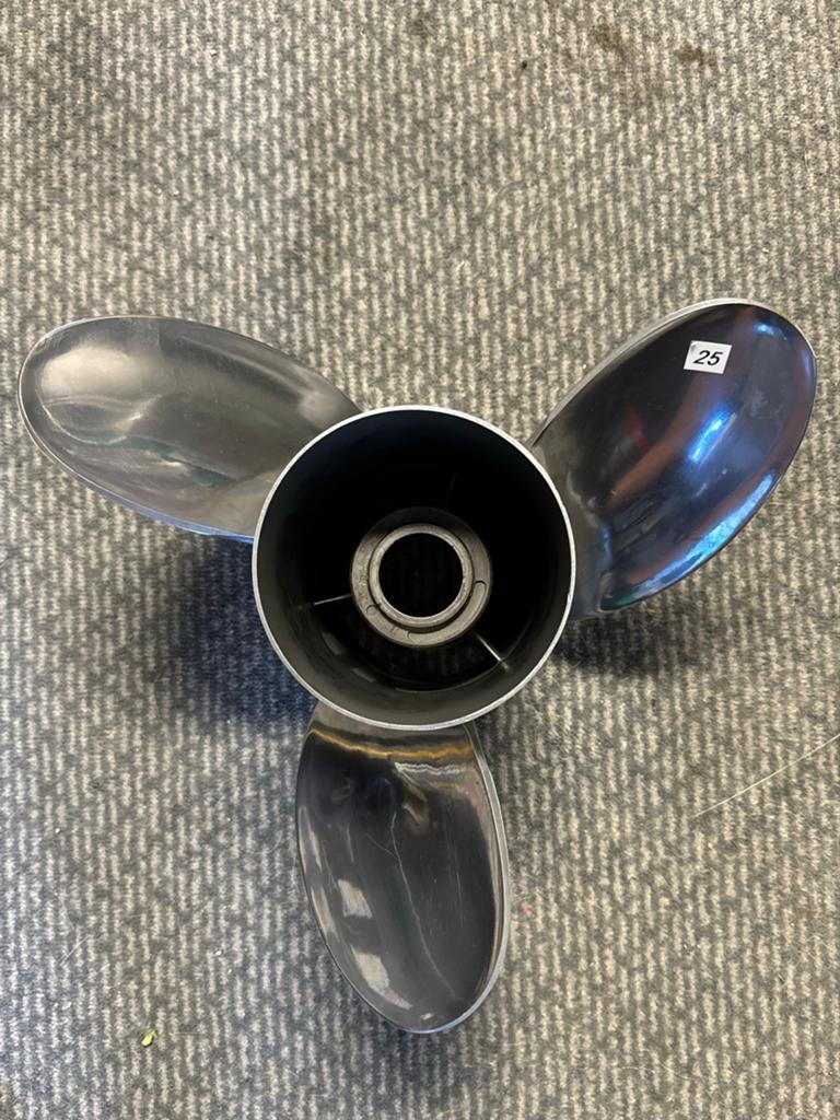 Mercury Marine Laser2 25P RVS propeller, Ophalen of Verzenden, Gebruikt, Motor en Techniek, Motorboot