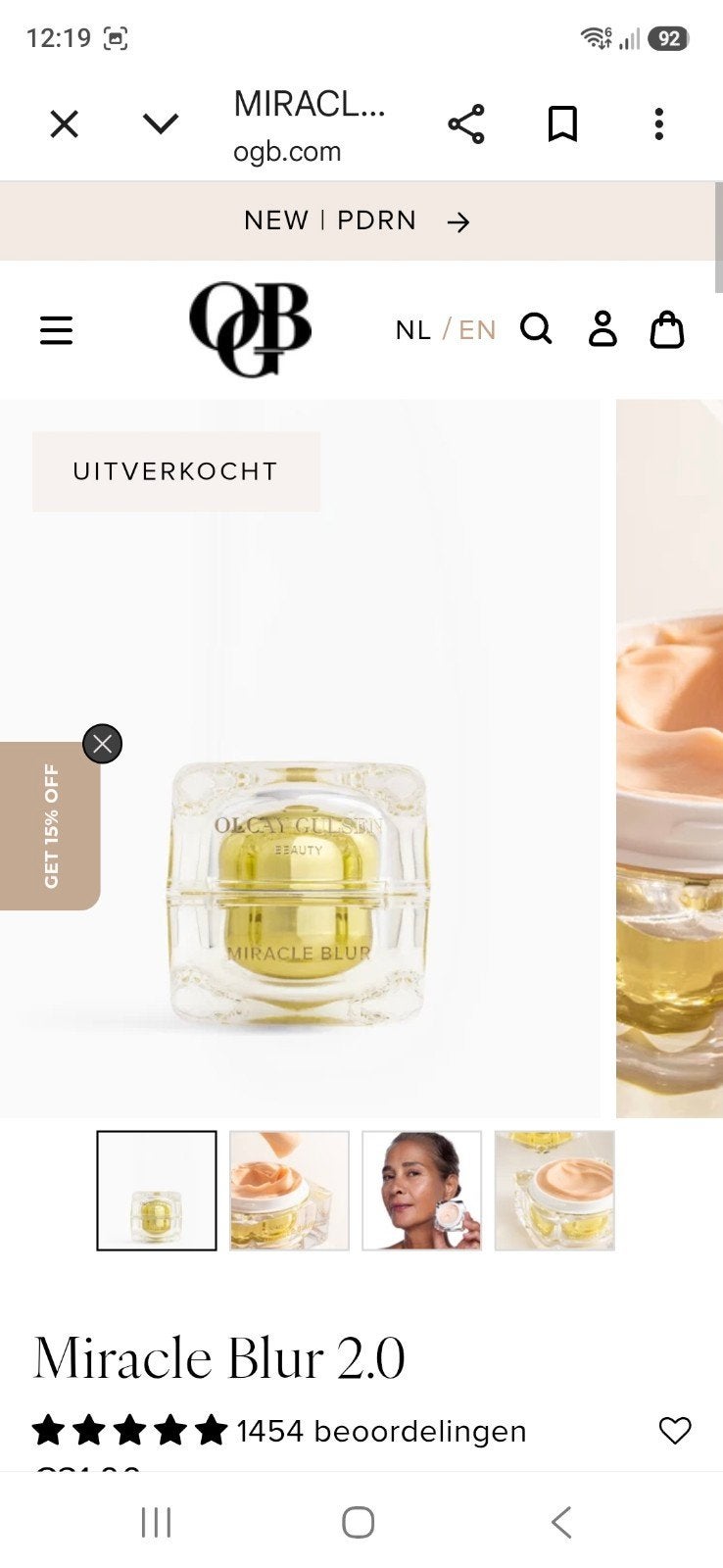 Olcay Gulsen Beauty Miracle Blur 2.0, Overige kleuren, Gehele gezicht, Nieuw, Ophalen of Verzenden