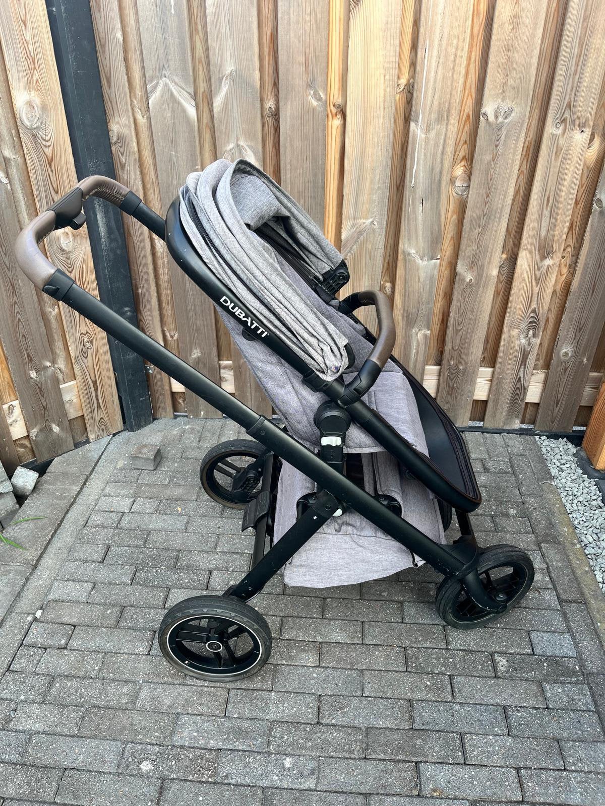 Dubattie One kinderwagen incl. accessoires, Gebruikt, Verstelbare duwstang, Combiwagen, Ophalen