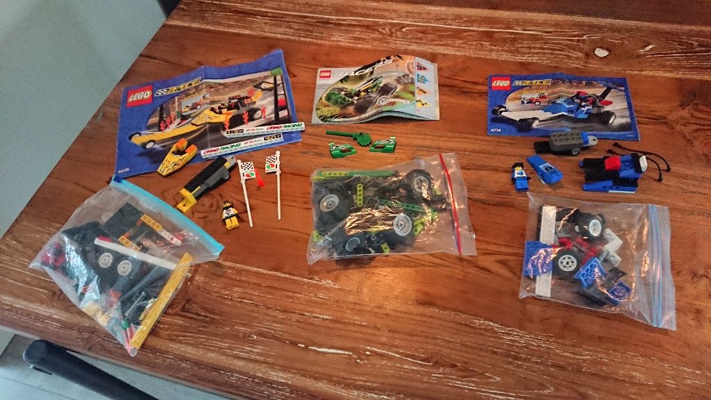 Lego Racers 6714 8469 – Dragster met pullback motor, Kinderen en Baby's, Speelgoed | Duplo en Lego, Gebruikt, Lego, Compleet, Ophalen of Verzenden