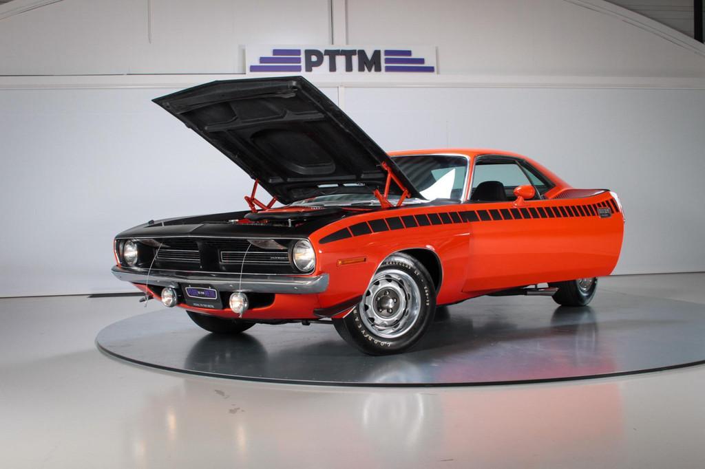 1970 Plymouth AAR 'Cuda | Numbers Matching, Achterwielaandrijving, Zwart, Leder, 5 stoelen