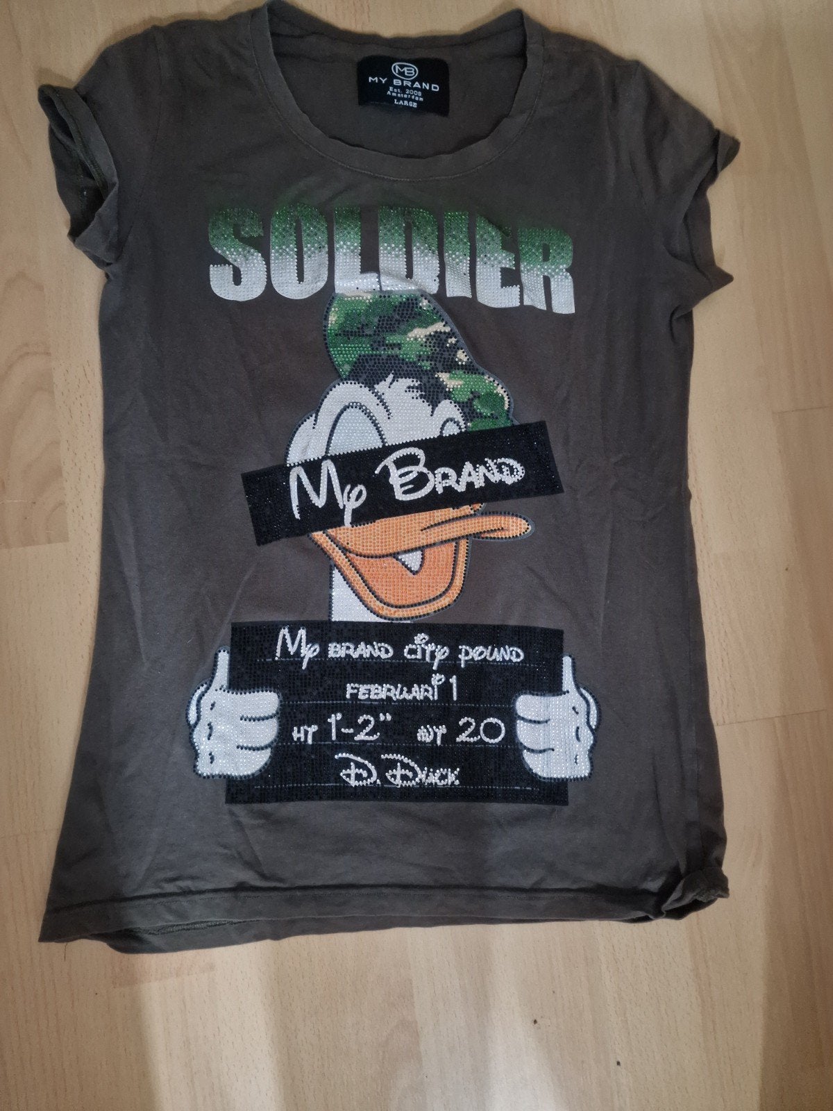 My Brand Donald Duck Soldier T-shirt Maat M, Maat 38/40 (M), My Brand, Ophalen of Verzenden, Korte mouw