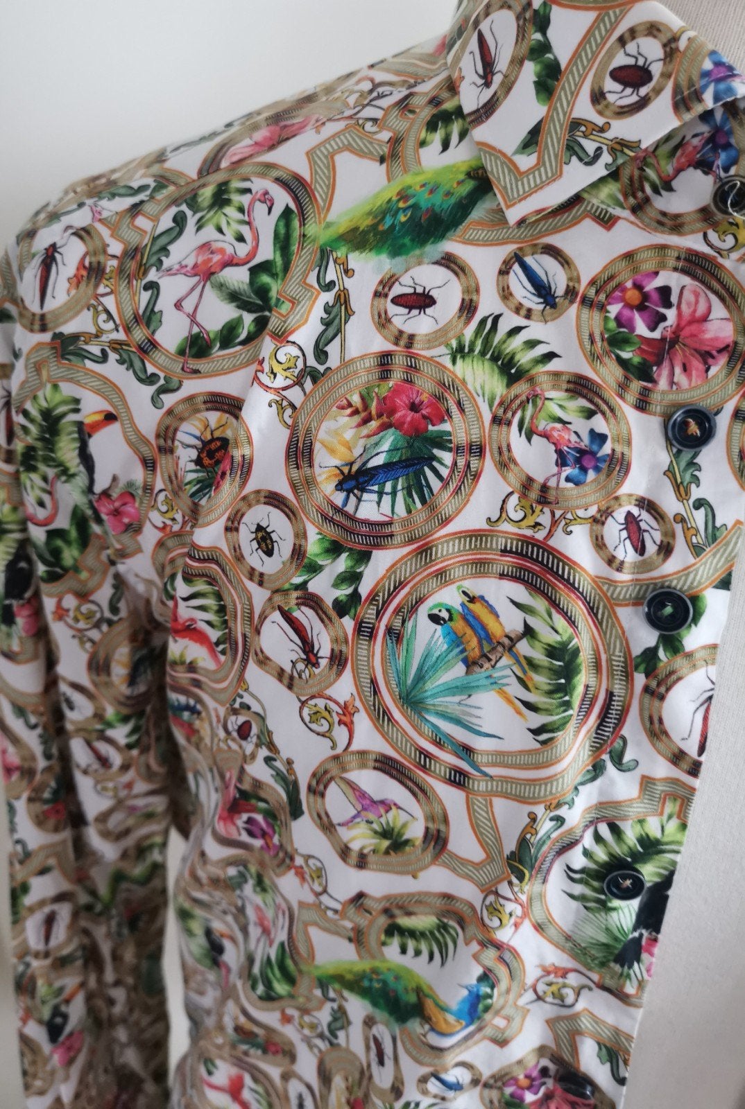 R2 Amsterdam shirt maat 44/17 1/2, Verzenden, Wit, Zo goed als nieuw, Overige halswijdtes